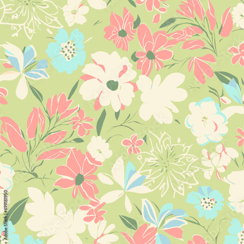 seamless pattern with leaves