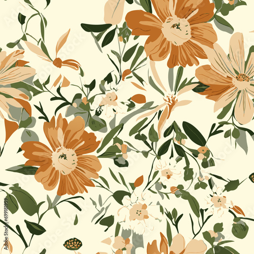 seamless pattern with leaves