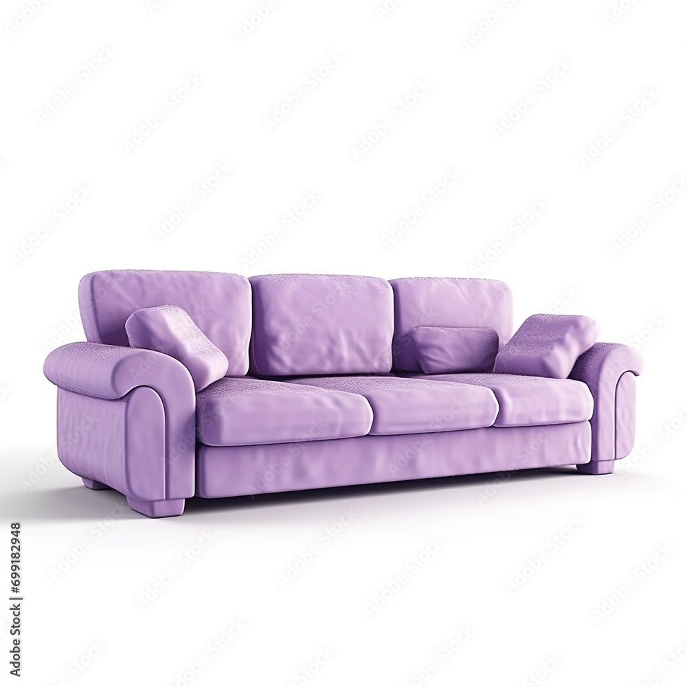 Fototapeta premium Sectional sofa lavender