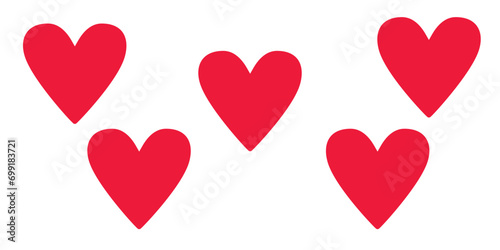 heart icon on white background. vector illustration. valentines day icon