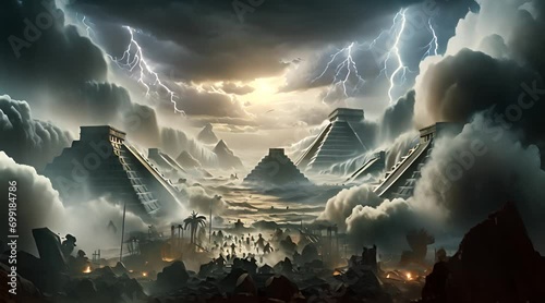 Great Flood in Aztec and Mayan Cultures photo