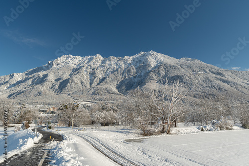 Incredible winter scenery in Vaduz in Liechtenstein © Robert