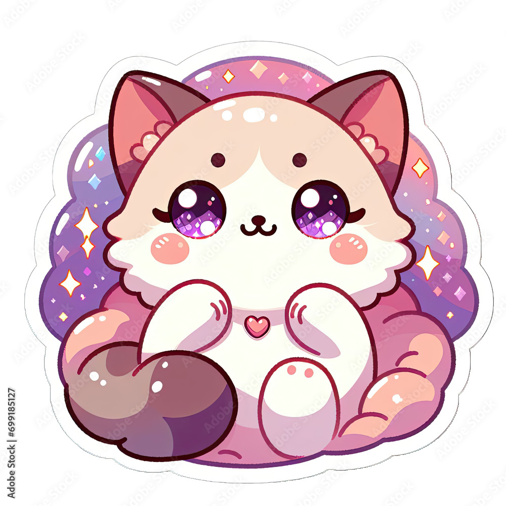 Generative AI Cute Little Cat Sticker, cute little cat sticker, Adorable little cat stickers, Little Cat Sticker, funny cat stickers, adorable little kitty cat stickers Generative AI Cute Little Cat Sticker, cute little cat sticker, Adorable little cat stickers, Little Cat Sticker, funny cat stickers, adorable little kitty cat stickers