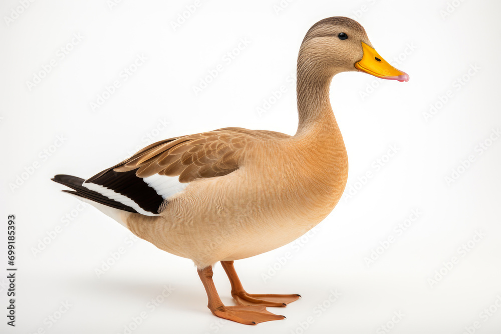 Feathered Beauty: Duck Isolation Shot Feathered Beauty: Duck Isolation Shot