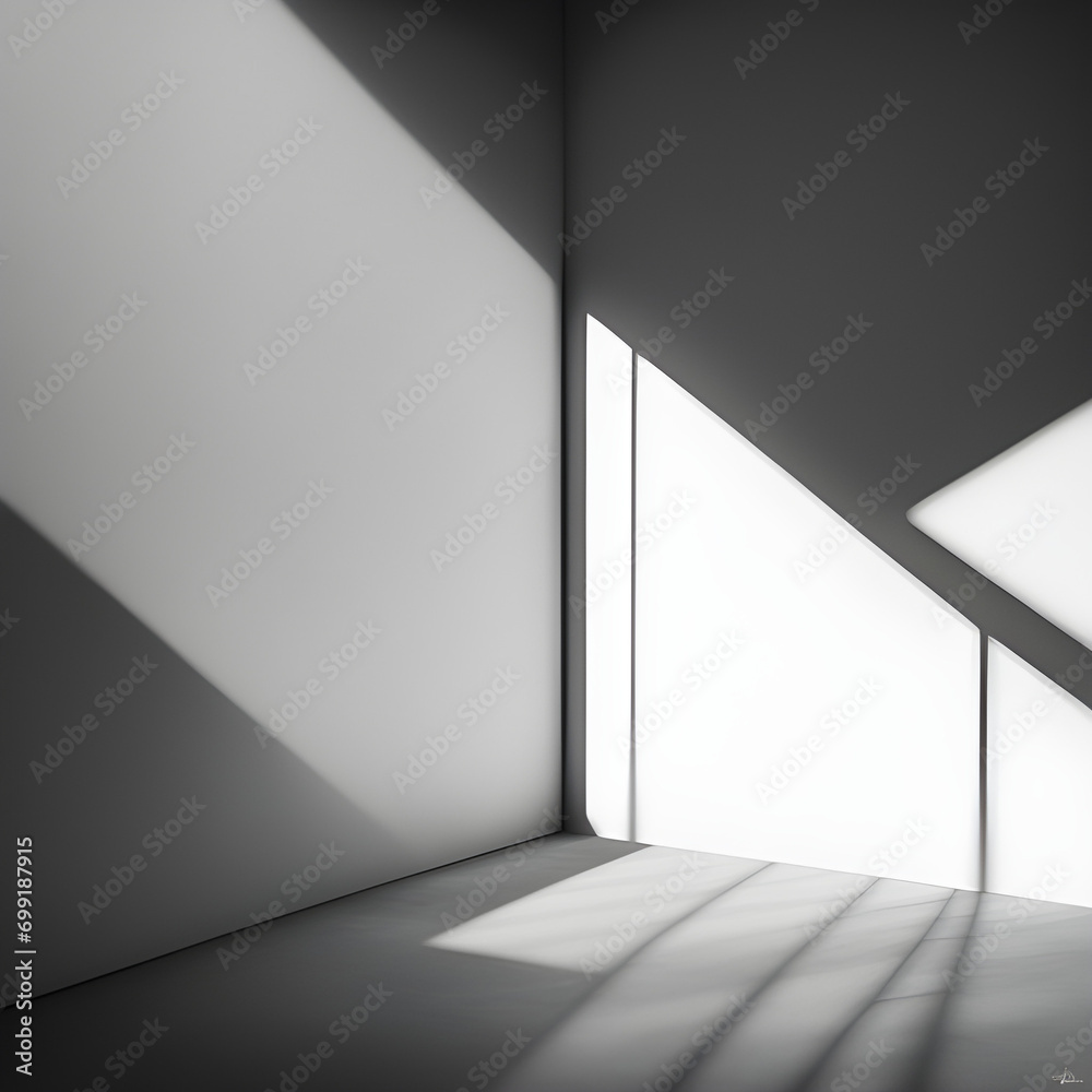 A room where light enters through a window. Generative AI A room where light enters through a window. Generative AI