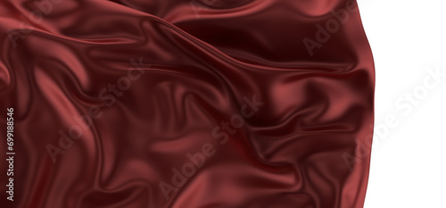 Сovered with a red cloth background