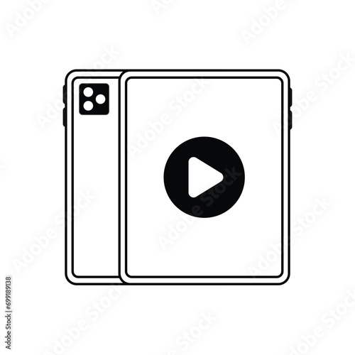 Free Download Video play button icon. Start audio or video action media symbol for apps and websites
 - GFXLoad