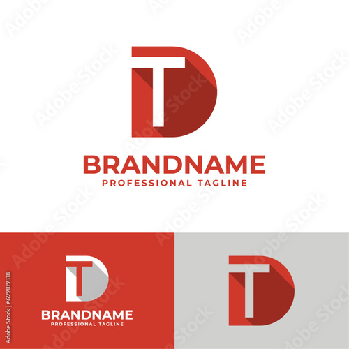 Letter DT Letter Logo, suitable for business DT and TD intials photo