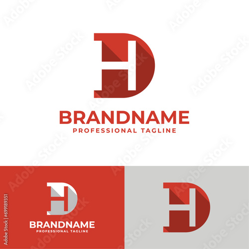 Letter DH Letter Logo, suitable for business DH and HD intials