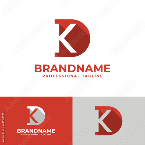 Letter DK Letter Logo, suitable for business DK and KD intials photo