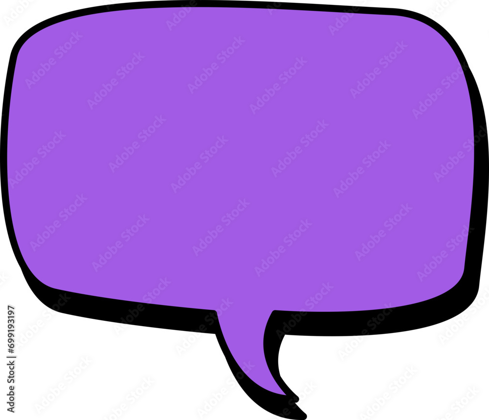 Colorful speech bubble