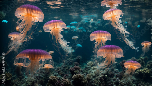 jellyfish in the ocean