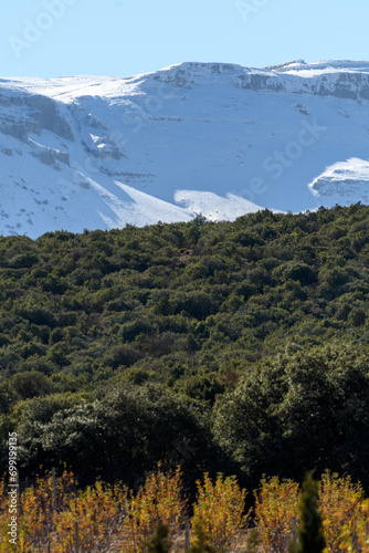 Scenic view of Mount Mehmel 2321 m, in the Aures Mountains, Algeria photo