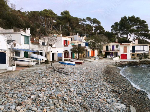 Cala Salguer. Costa Brava travel destination. Traditional mediterranean coastline. Girona photo