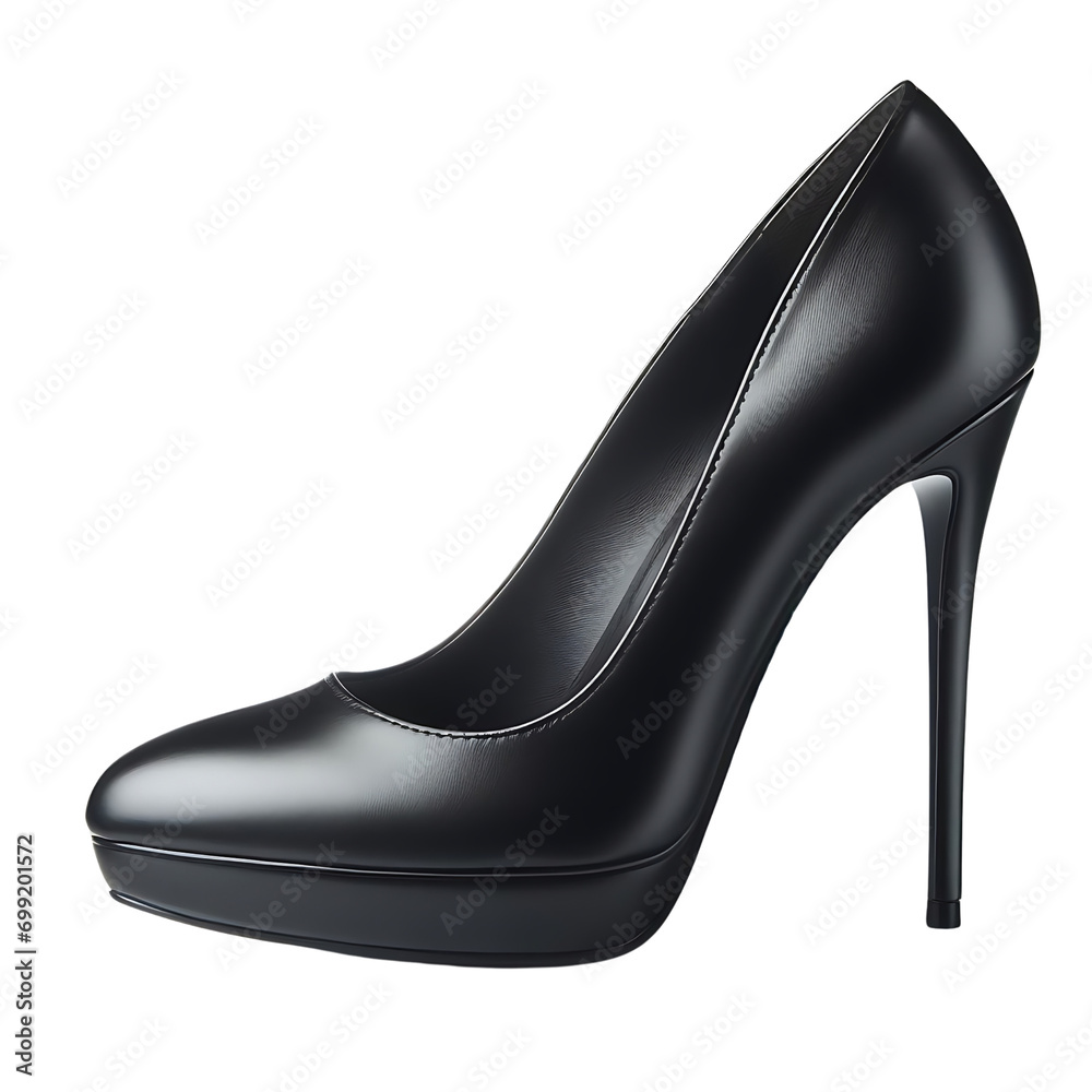 black female shoes isolated black female shoes isolated