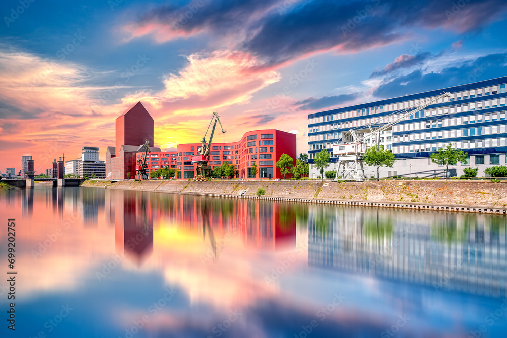 Naklejka premium Hafen, Duisburg, Deutschland 