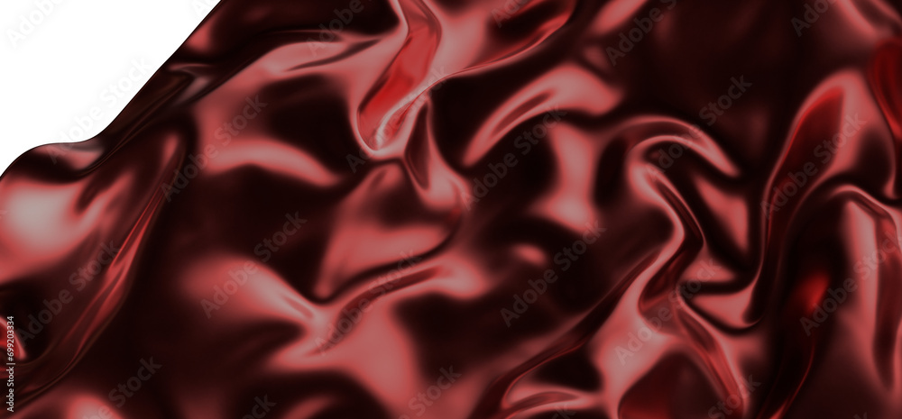 Obraz premium Flying Red Silk