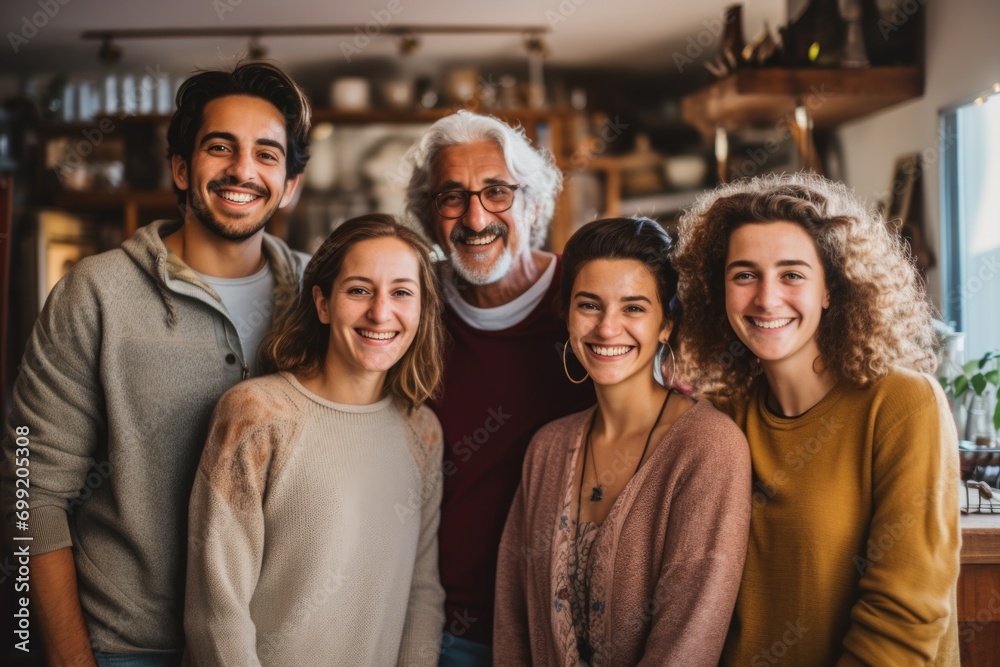 Portrait of a multigenerational family at home Portrait of a multigenerational family at home