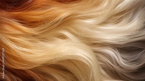 Long wavy hair texture background AI Generated