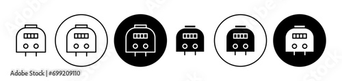 Monorail city transport icon outline style. urban mono rail way or subway passenger vehicle vector line graphics logo Free Download Monorail city transport icon outline style. urban mono rail way or subway passenger vehicle vector line graphics logo - GFXLoad