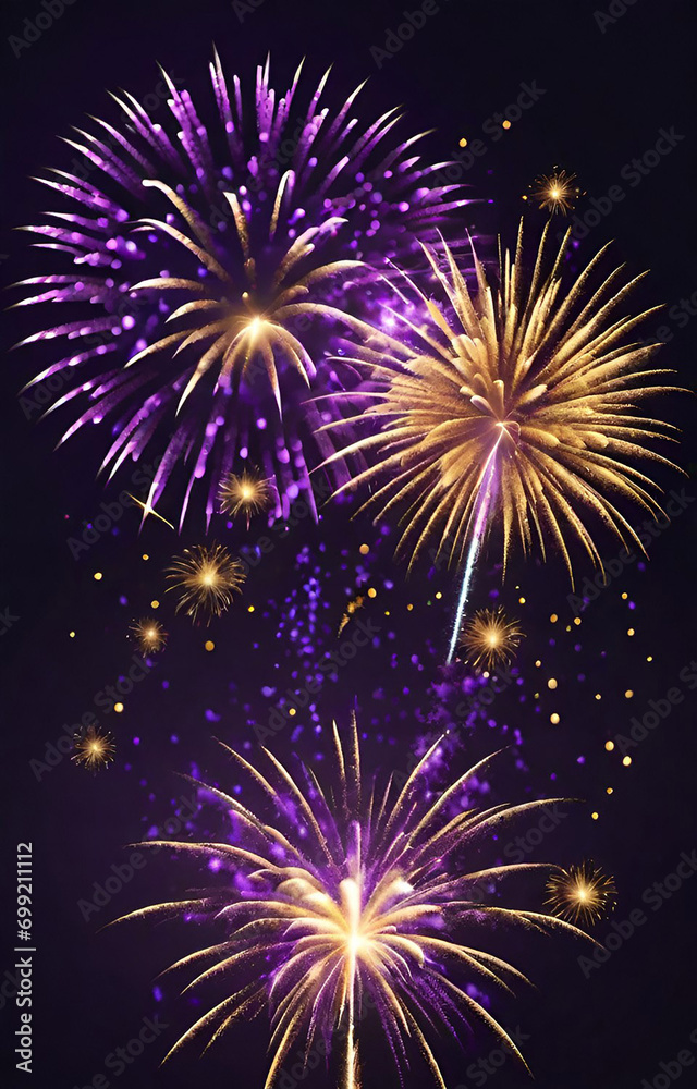 Fototapeta premium fireworks in the sky