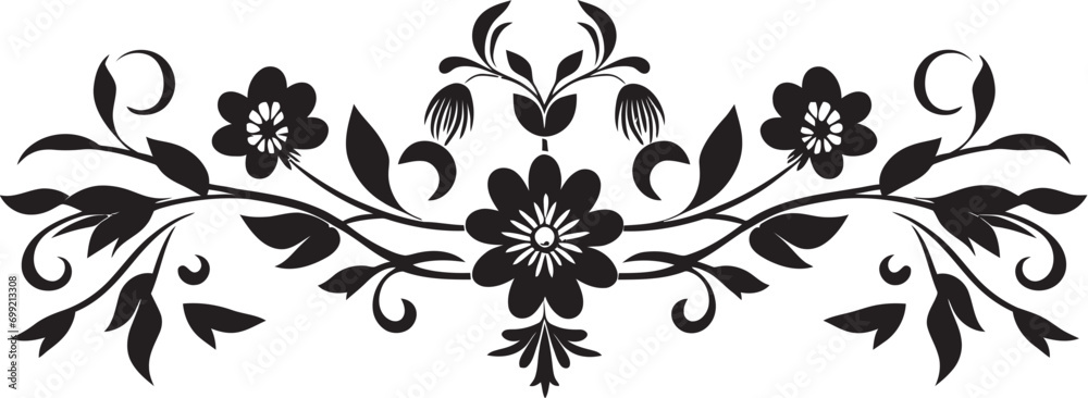 Ethereal Petal Engraving Floral Border Icon Graceful Vine Designs Line Vector Emblem Ethereal Petal Engraving Floral Border Icon Graceful Vine Designs Line Vector Emblem