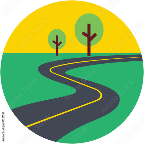 Road Vector Icon