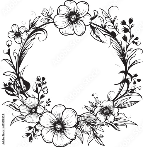 Monochrome Manifesto A Regal Flourish of Black Floral Rebellion. Moonlit Masquerade Ethereal Beauty Hidden in a Black Floral Disguise.