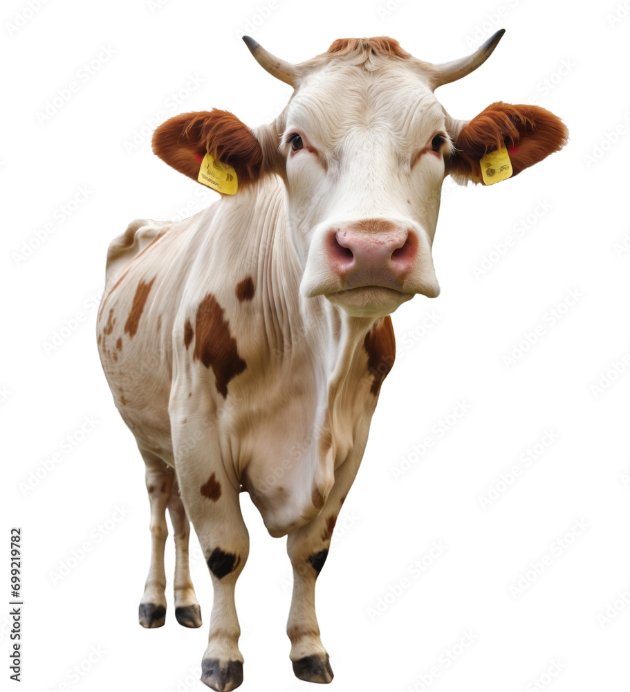 Cow on transparent background, PNG