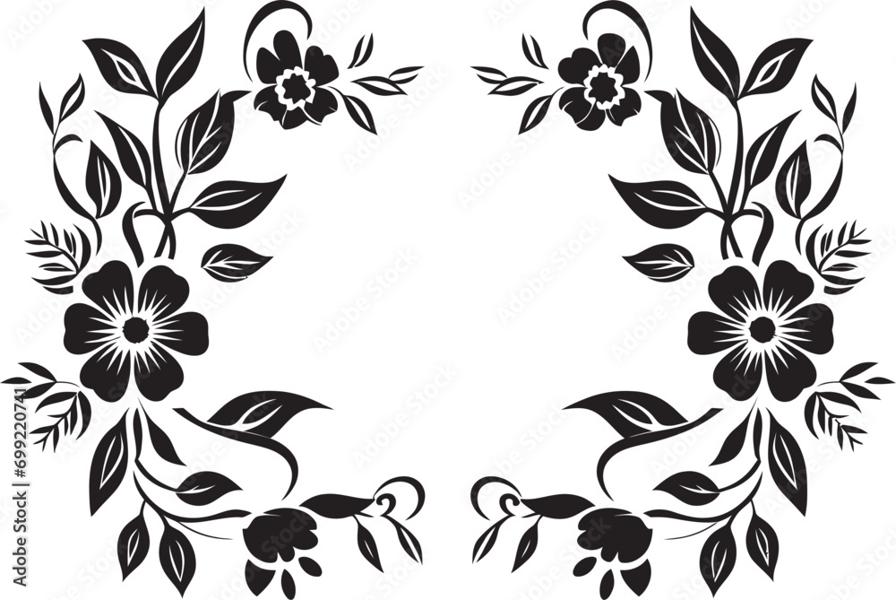 Intricate Geometry Black Floral Emblem Botanical Symmetry Geometric Vector Logo Intricate Geometry Black Floral Emblem Botanical Symmetry Geometric Vector Logo