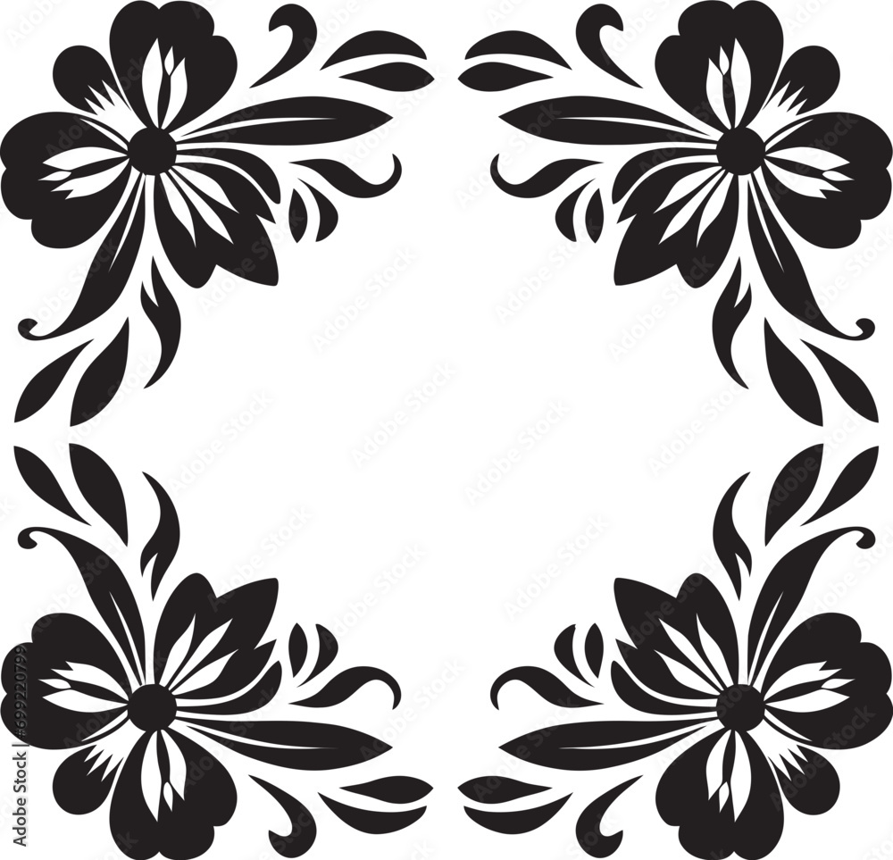 Abstract Petal Array Vector Tile Emblem Geometric Blossom Black Logo Icon Abstract Petal Array Vector Tile Emblem Geometric Blossom Black Logo Icon