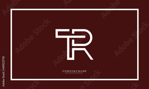 Alphabet letters TR or RT logo monogram  © design_proleague