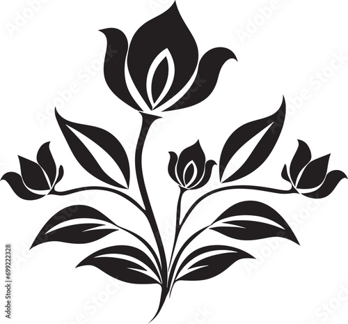 Vintage Inked Garden Chronicles Noir Emblem Sketches Noir Floral Reverie Handcrafted Black Logo Icons