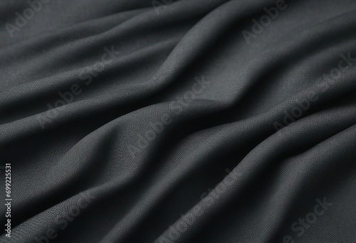 Dark gray anthracite black natural cotton linen textile texture background