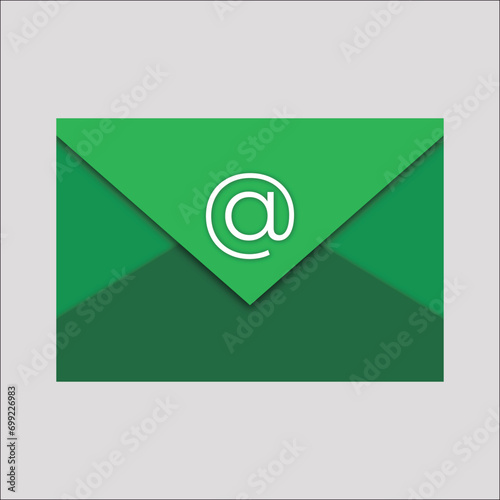 Email icon with green color 