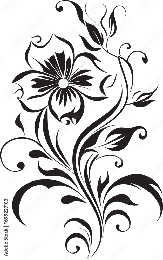 Monochrome Floral Details Elegant Invitation Card Vectors Ink Noir Bouquet Adornments Decorative Floral Icons Monochrome Floral Details Elegant Invitation Card Vectors Ink Noir Bouquet Adornments Decorative Floral Icons