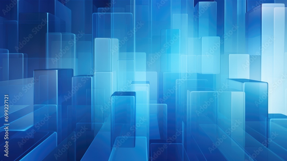 A blue abstract background with squares and rectangles A blue abstract background with squares and rectangles