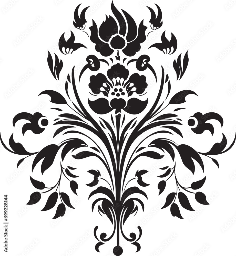 Obraz premium Artistic Noir Whirlwind Handcrafted Logo Icon Sleek Botanical Etchings Black Vector Design