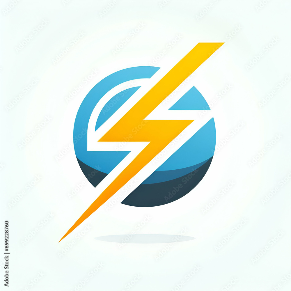 lightning energy bolt icon on white background lightning energy bolt icon on white background