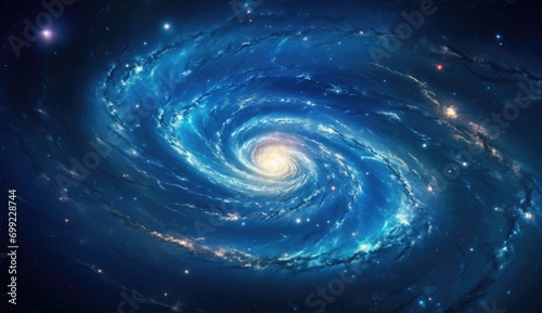 Universe filled with stars  nebula and galaxy  
