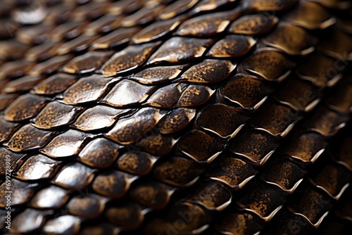 A close up view of a snake skin photo