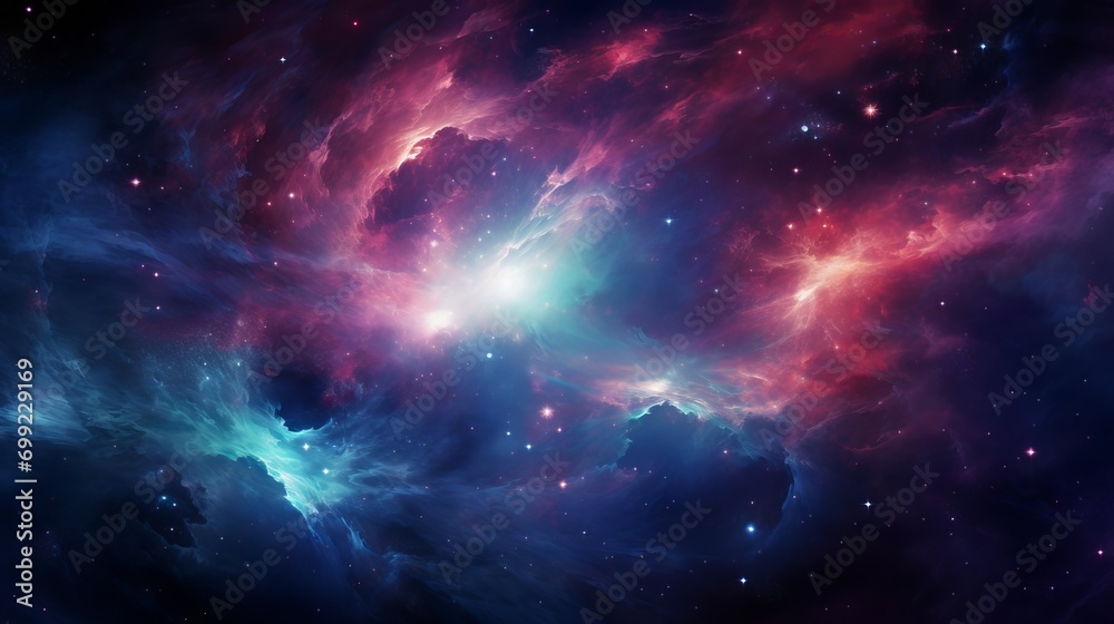 Purple colors of galaxy, supernova nebula background