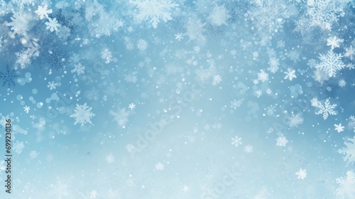 Wallpaper of falling snowflakes. © grigoryepremyan