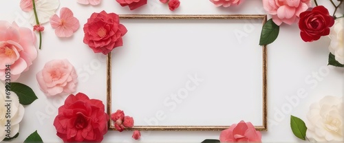 tulips on a wooden background #699230534