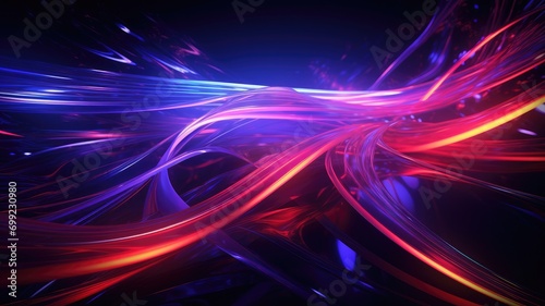A colorful abstract background with lines and curves