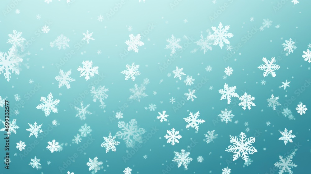 Wallpaper of falling snowflakes.