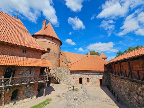 Trakai Castle on the island of Lake Galvė, Lithuania