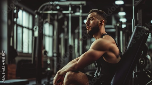 a man in a gym