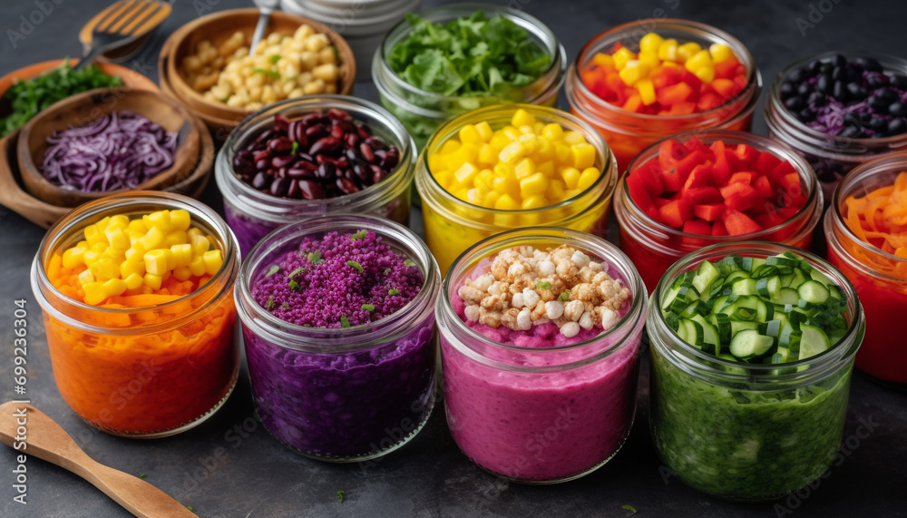 A colorful bowl of fresh, healthy fruit and vegetables on wood generated by AI A colorful bowl of fresh, healthy fruit and vegetables on wood generated by AI
