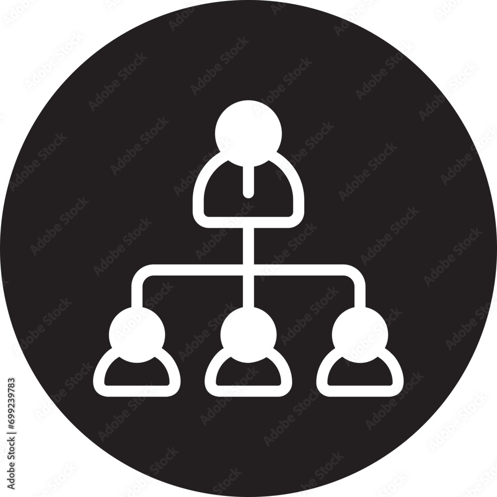 organization structure glyph icon organization structure glyph icon